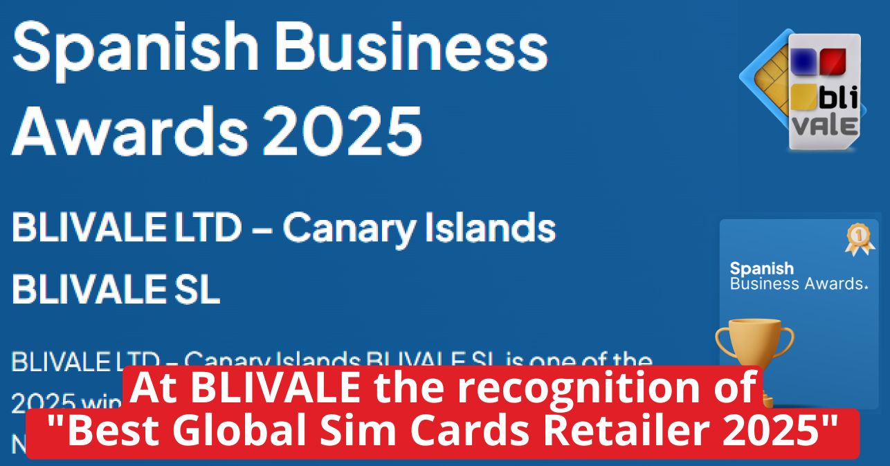 blivale_image_en_Spanish Business Awards 2025_643x337 BLIVALE awarded as "Spanish Business Awards 2025 - Best Global SIM Card Reseller 2025"